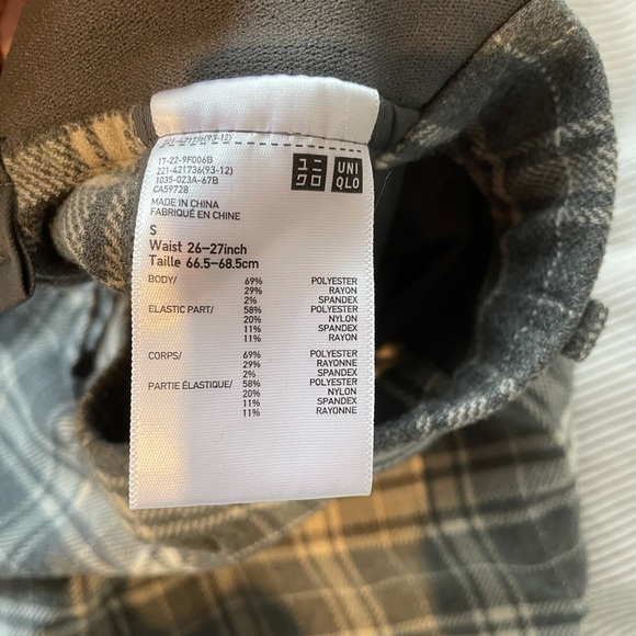 Uniqlo Plaid Pants - Picture 2 of 2